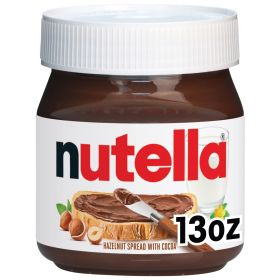 Hazelnut Spread with Cocoa, Creamy Hazelnut Spread, Breakfast Favorite, 13 oz Jar